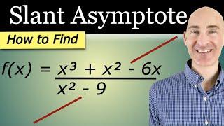 How to Find the Slant Asymptote of a Rational Function