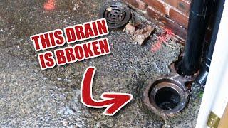 Gully repair and clay drain pipe hook-up (Renovation Part 12)