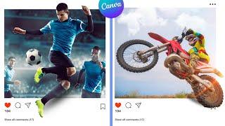 Easy Instagram 3D Pop Out Photo Effects Canva Tutorial ‍