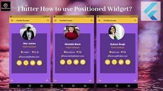 Flutter Tutorial  - Flutter Positioned Widget