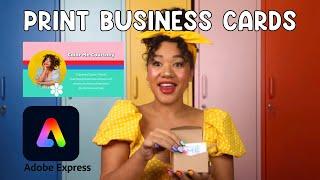 Create and Order Business Cards with #AdobeExpress | Adobe Express