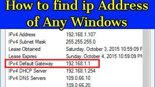 How To Find ip Address Of Any Windows 10/7/8 | LN TechNode