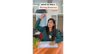 Girls Vs Boys in Exams #ytshorts #exam #funny