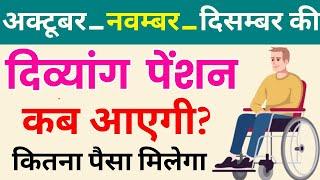 अक्टूबर नवंबर दिसंबर की दिव्यांग पेंशन का पैसा कब आएगा | UP Divyang Pension Kab Aayegi 2024