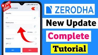 [Zerodha Kite - New Update] Zerodha App Kaise Use Kare ? Complete Tutorial For Beginners  2024-25 ||