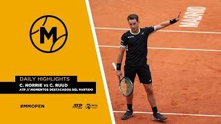 C. Norrie vs C. Ruud // ATP momentos destacados del partido // MUTUA MADRID OPEN 2024