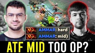 "ATF EMBER SPIRIT mid diffing his own MID LANER MALR1NE in ranked.."