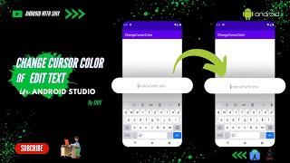 How to Change Cursor Color of EditText in Android Studio | Android | JAVA | 2023 | AndroidWithShiv