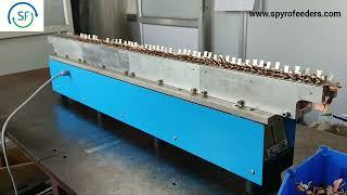 1000mm Linear feeder for Shunt contact assembly component - Spyrofeeders