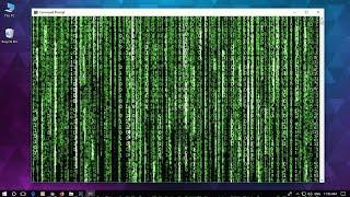 How to make MATRIX Effect on Windows 10 | Command Prompt
