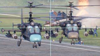 Highly Advanced Russian Helicopters Destroyed by Ukrainian Forces inside Kursk Air Base - Arma 3