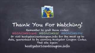 Hostgator 1 Cent Coupon and other Working Hostgator Coupon Codes