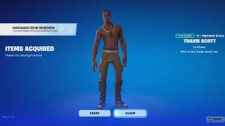 how to get the Travis Scott skin in fortnite 2024