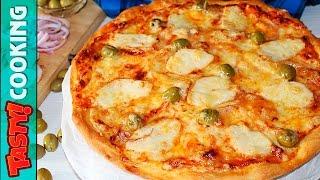 BBQ Chicken Pizza Recipe  How To Make Ultimate Homemade BBQ Chicken Pizza  Tasty Cooking