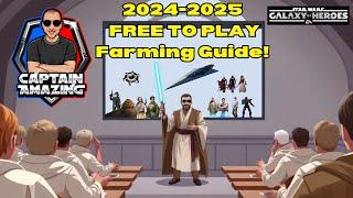 The Amazing 2024-2025 Free to Play Farming Guide for Star Wars Galaxy of Heroes!