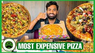 Brand Wars Most Expensive Pizza | Dominos Vs Pizza Hut | Veggie Paaji Food Challenge