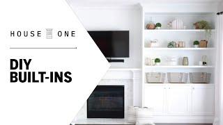 How to Build a Custom Built-in Shelving Unit | House One