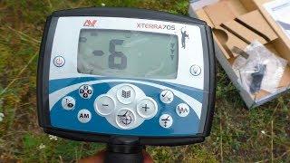 Overview of metal detectors. Minelab X-Terra 705 #8