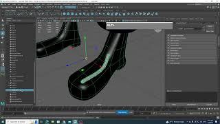 Using Deform Curve Warp to create laces in Maya