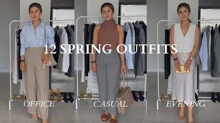 12 Spring Outfit Ideas 2024 | WORKWEAR, CASUAL AND GOING OUT LOOKS