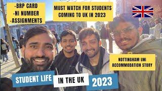 MUST WATCH UK Students life 2023 | NOTTINGHAM UNI | BRP CARD | NI | BANK A/C | ASSIGNMENTS | BIOTECH