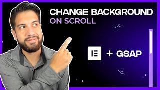 Elementor Change Background on Scroll with GSAP