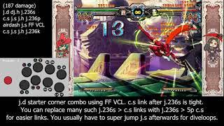 Guilty Gear XX ACPR - I-no basic combos