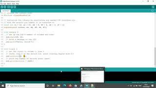 Hello World LCD Arduino Example Simulation on Proteus