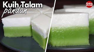 Resepi kuih talam pandan | Lembut dan sedap