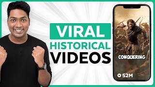 How To Make Viral Historical Videos Using AI | Shorts & Reels