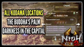 Nioh 2 DLC The Buddha's Palm All Kodama Locations in Darkness In The Capital DLC