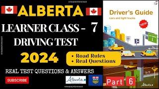 Alberta Learner Class 7 Driving Test  2024 |  Real Test Questions & Answers (50 questions)