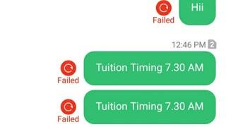 Redmi Message Failed | Message Sending Failed Problem | Message Failed Problem