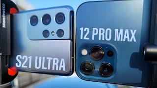 Samsung Galaxy S21 Ultra vs iPhone 12 Pro Max CAMERA TEST! 