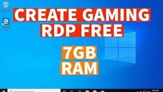 How To Make Free Gaming RDP - 7GB RAM