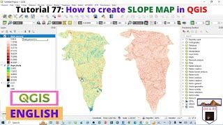 How to create SLOPE MAP in QGIS