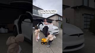 Car deep clean before our cross country move #carcleaning #twinmom #cleaningmotivation #cleaningcar