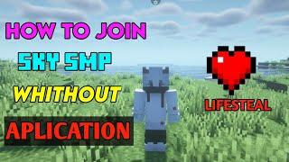 HOW to join Minecraft skysmp lifesteal smp without aplication video