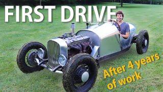 The First Drive! | Homemade Boat-tail Speedster Pt. 60