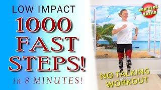 1000 Steps in 8 Minutes | Fast Walking Workout with Improved Health 