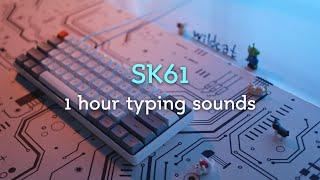 SK61 1 Hour Keyboard Typing Sounds ASMR (No talking, No music, No mid-roll ads)