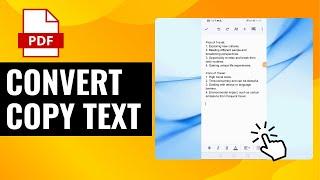 How To Convert Copy Text Into PDF | Easy Steps