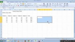 Microsoft Office Excel 2010 Merge and Unmerge Cells