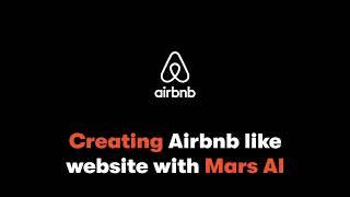 Airbnb like website using prompt of Mars (GPT-3)
