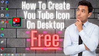 How to Create YouTube Icon on Desktop l Amjad Tech ( USEFUL TIPS ) l Pc/Laptop