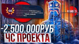 ЧС ПРОЕКТА -2.500.000 РУБЛЕЙ ДОНАТА НА GTA 5 RP | -200КК САМЫЙ БОГАТЫЙ ЧСНИК ГТА 5 РП