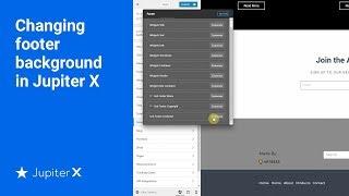 Changing footer background in Jupiter X