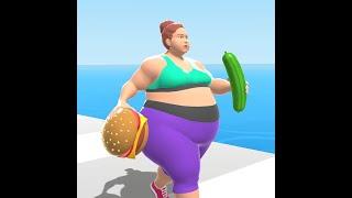 Fat 2 Fit game I Game Play I Funny Play I Game Level I Eating burger