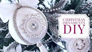 Christmas Ornaments DIY  Glam Christmas Tree Baubles @crazyruthdiy