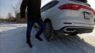 HAVAL M6  ХАВАЛ М6, Заехал в снег, передний привод.